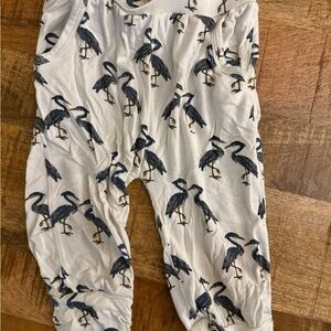 Kate Quinn Kids Pajama Bottoms with Heron Print